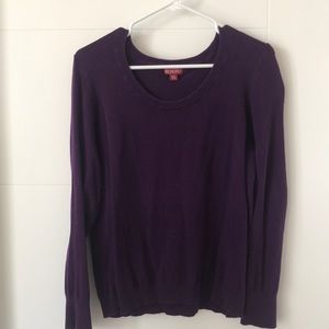 EUC Purple Merona XXL Scoop neck sweater